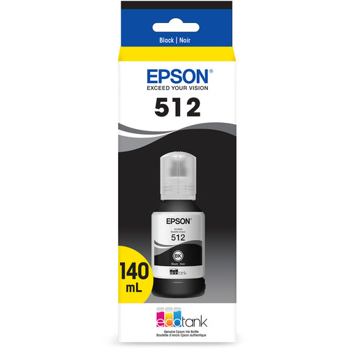 Epson T512 Black EcoTank Ink Bottle (140mL)