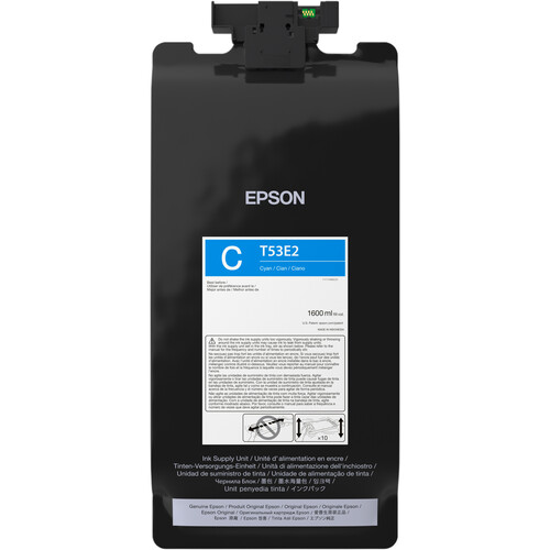 Epson T53E UltraChrome PRO6 Cyan Ink Pack for SureColor P8570D (1.6L)