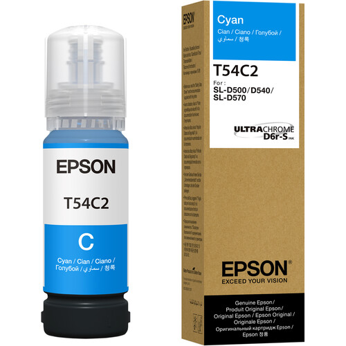 Epson UltraChrome T54C Cyan Ink Bottle for SureLab D570 (70mL)