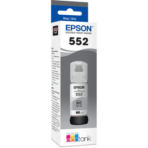 Epson Claria ET Premium T552 Gray Ink Bottle (70mL)