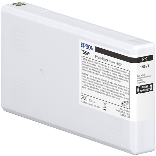Epson T55V Black UltraChrome PRO10 Ink Cartridge (200mL)