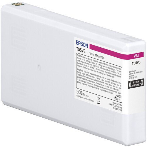 Epson T55V Magenta UltraChrome PRO10 Ink Cartridge (200mL)