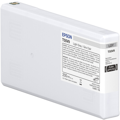 Epson T55V Light Gray UltraChrome PRO10 Ink Cartridge (200mL)