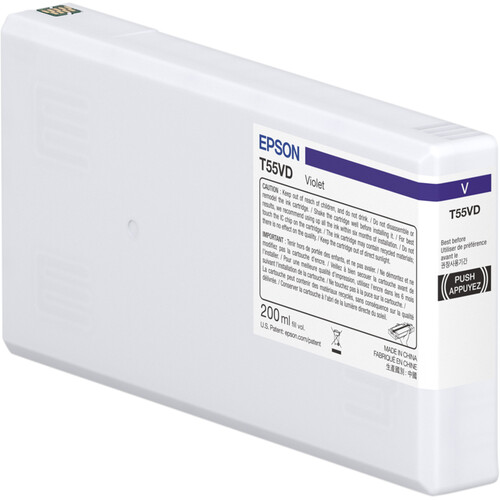 Epson T55V Violet UltraChrome PRO10 Ink Cartridge (200mL)