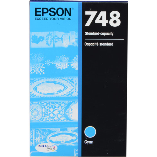 Epson DURABrite Pro 748 Standard Capacity Cyan Ink Cartridge