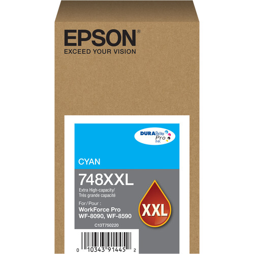 Epson DURABrite Pro 748XXL Extra-High Capacity Cyan Ink Cartridge
