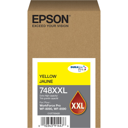 Epson DURABrite Pro 748XXL Extra-High Capacity Yellow Ink Cartridge