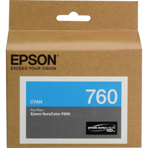 Epson T760 Cyan Ultrachrome HD Ink Cartridge (Expired)