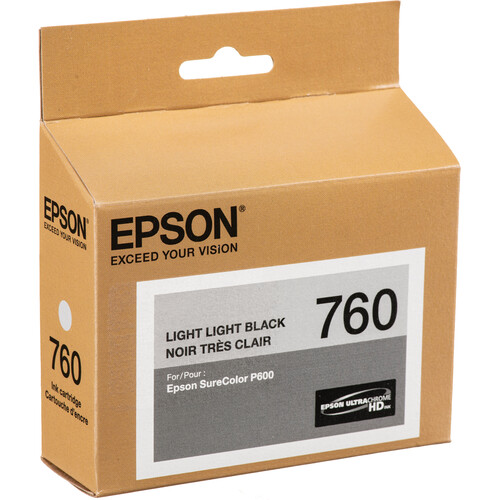 Epson T760 Light Light Black Ultrachrome HD Ink Cartridge