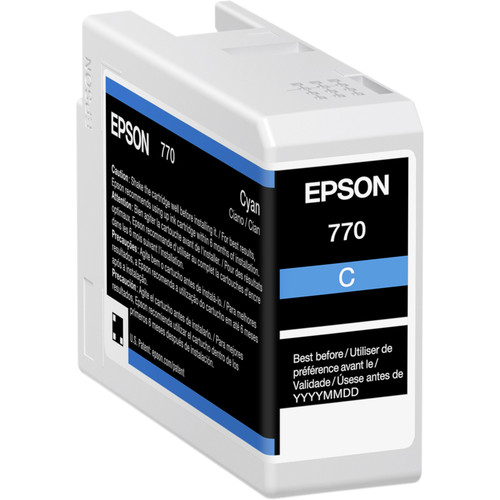Epson 770 UltraChrome PRO10 Cyan Ink Cartridge (25mL)
