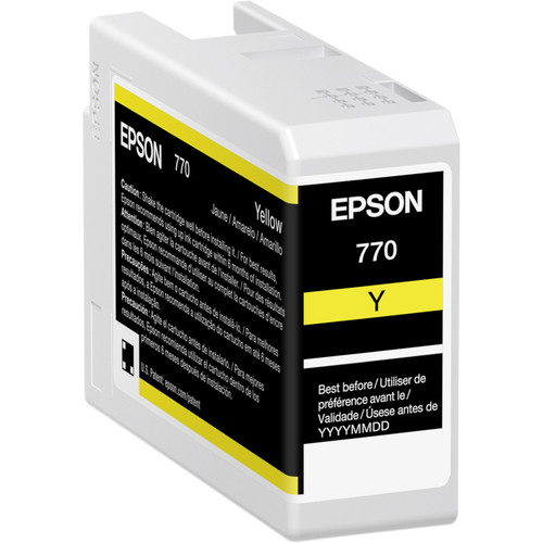 Epson 770 UltraChrome PRO10 Yellow Ink Cartridge (25mL)