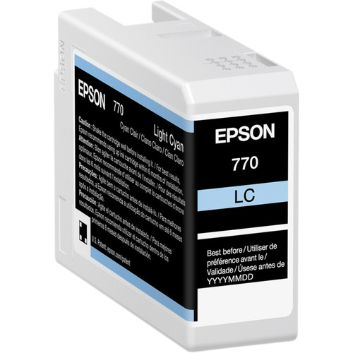 Epson 770 UltraChrome PRO10 Light Cyan Ink Cartridge (25mL)