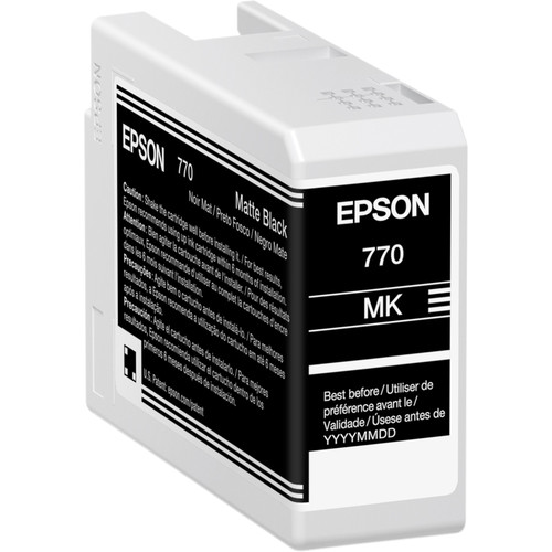 Epson 770 UltraChrome PRO10 Matte-Black Ink Cartridge (25mL)