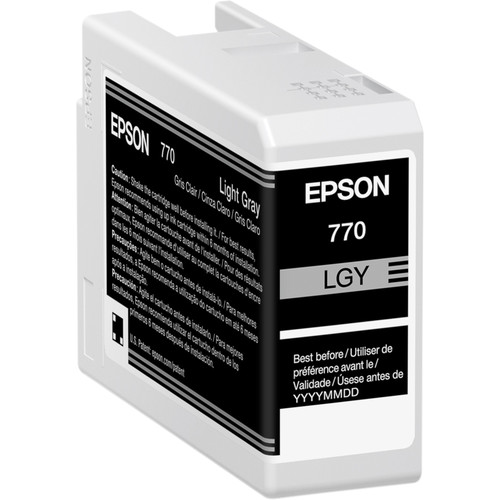 Epson 770 UltraChrome PRO10 Light Gray Ink Cartridge (25mL)
