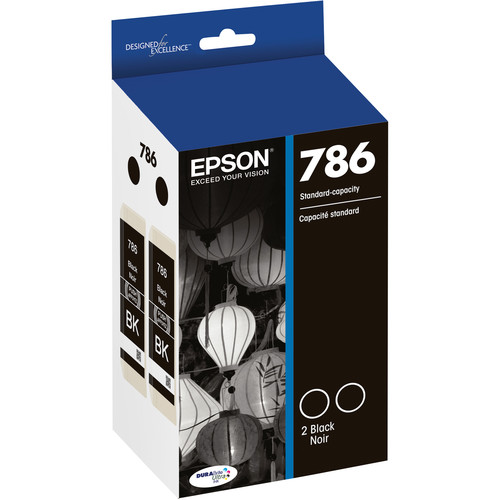 Epson 786 DURABrite Ultra Black Ink Cartridge Dual Pack