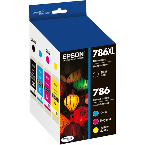 Epson 786XL High-Capacity Black and Standard-Capacity Color Ink Cartridge Combo Pack