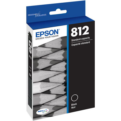 Epson T812 Black Standard Capacity Ink Cartridge with Sensormatic