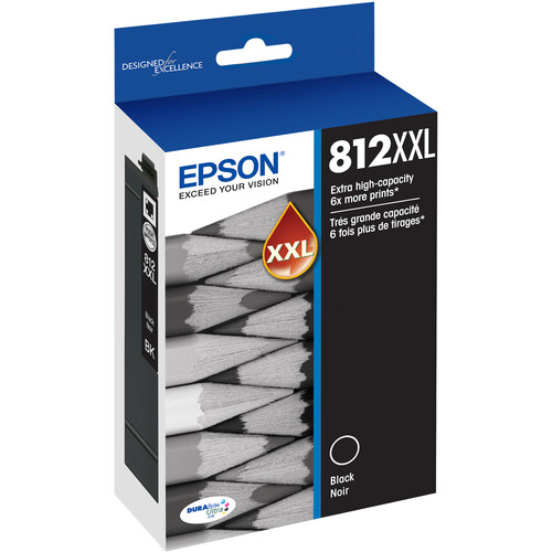 Epson T812 Extra High Capacity Black Ink Cartridge with Sensormatic