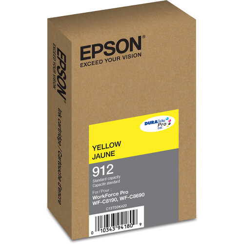 Epson DURABrite Pro 912 Standard Capacity Yellow Ink Cartridge