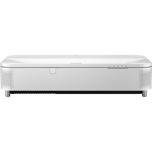 Epson PowerLite 810E 5000-Lumen Pixel-Shift 4K Extreme Short-Throw Laser Projector Bundle with Mobile Cart (White)