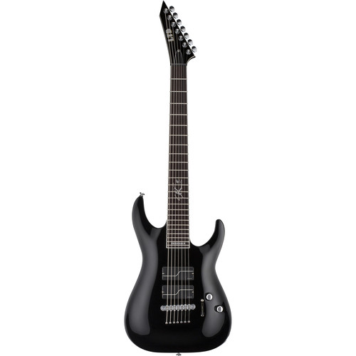 ESP LTD 607B Fluence Baritone Electric Guitar Black - Open Box