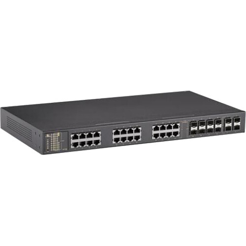 EtherWAN Hardened Managed Ethernet Switch with 16 x 10/100/1000BASE-TX 8 x RJ45/SFP Combo & 4 x 1G/10G SFP+ Ports