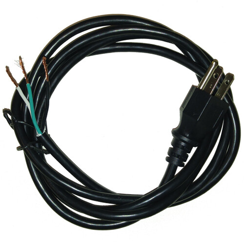 EtherWAN NEMA 5-15P to ROJ Stripped Unshielded Power Cord (6')