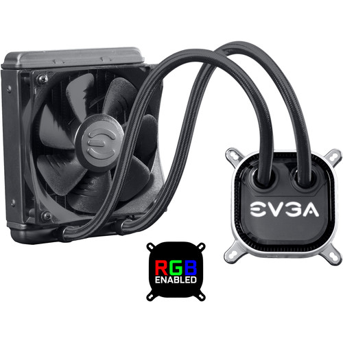 Refrigerador de CPU lÃ­quido EVGA CLC 120 con iluminaciÃ³n LED RGB