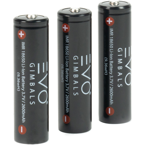 EVO Gimbals 18650 Li-Ion Battery (2600mAh 3-Pack)