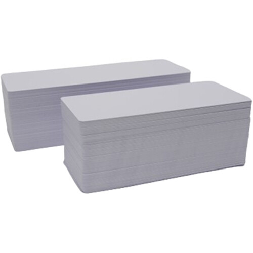 Evolis Long PVC Blank Cards for ID Card Printers (500-Pack 20-mil 5.9 x 2