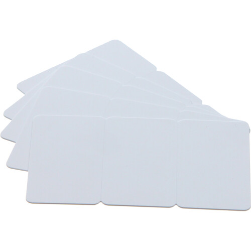 Evolis PVC Blank 3TAG Cards for ID Card Printers (100-Pack 30 mil White)