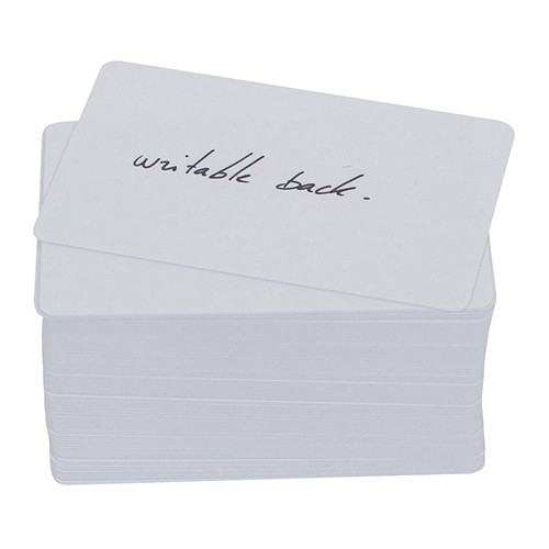 Evolis CR-80 PVC Cards with Writable Back (20 mil 100-Pack)