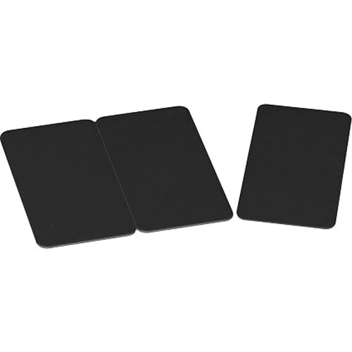 Evolis PVC Blank 3TAG Cards for ID Card Printers (100-Pack 30 mil Black)