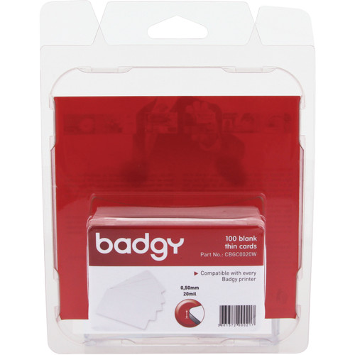 Evolis CR-80 Thin PVC Cards (100-Pack)