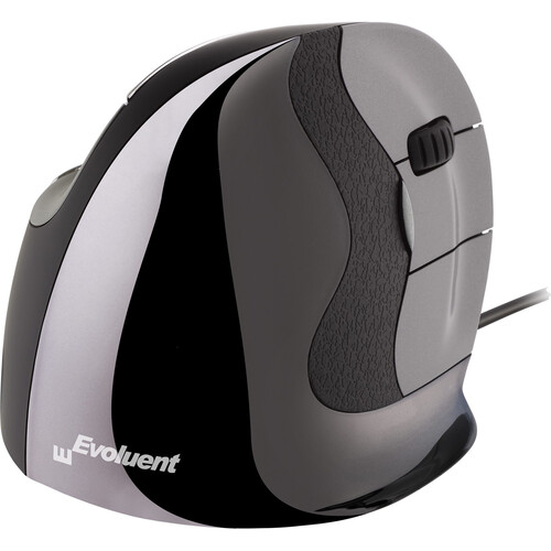 Evoluent VerticalMouse D Wired Mouse (Medium Dark Silver)