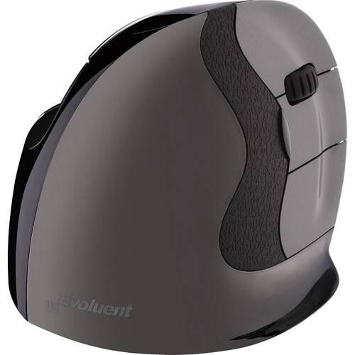 Evoluent VerticalMouse D Wireless Mouse (Small Dark Silver)