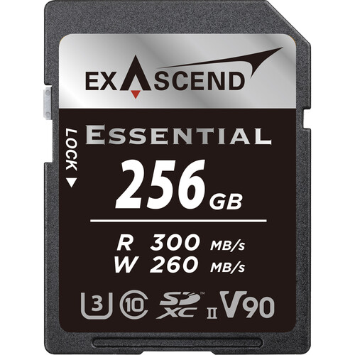 Exascend 256GB Essential UHS-II SDXC Memory Card