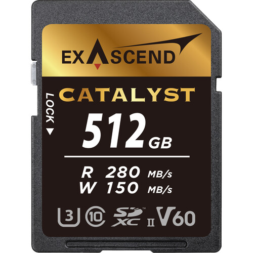 Exascend 512GB Catalyst UHS-II SDXC Memory Card