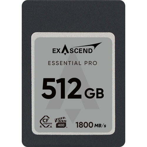 Exascend 512GB Essential Pro CFexpress 4.0 Type A Memory Card
