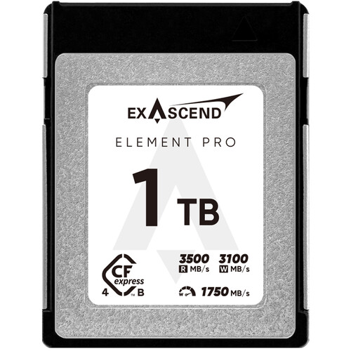 Exascend 1TB Element Pro CFexpress 4.0 Type B Memory Card