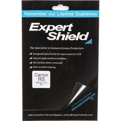 Expert Shield Anti-Glare Screen Protector & Crystal Clear Top LCD Shield for Canon EOS R5