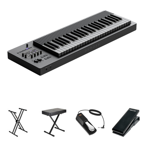 EXPRESSIVE E Osmose 49-Key Synthesizer and MPE Controller Kit with Stand Bench and Pedals