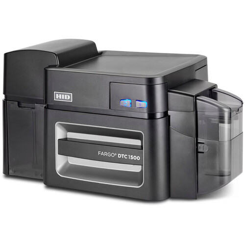 Fargo DTC1500 Dual-Sided ID Card Printer (Single-Sided Lamination&nbspContact & Contactless Omnikey 5122 Encoding)