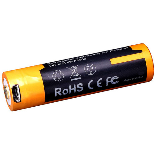 Fenix Flashlight 14500 Lithium-Ion Battery with Micro-USB Charging Port (1.5V 1600mAh)