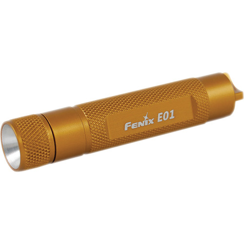 Fenix Flashlight E01 LED Flashlight (Gold) E01GSGD-B B&H Photo