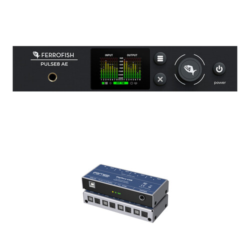 Ferrofish Pulse8 AE 8x8 AD/DA Converter with 66-Channel ADAT to USB Audio Interface