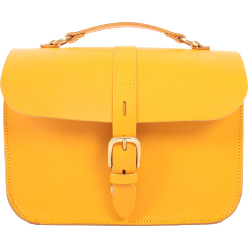 Figbags The Lincoln Leather Bag (Yellow) 4 B&H Photo Video