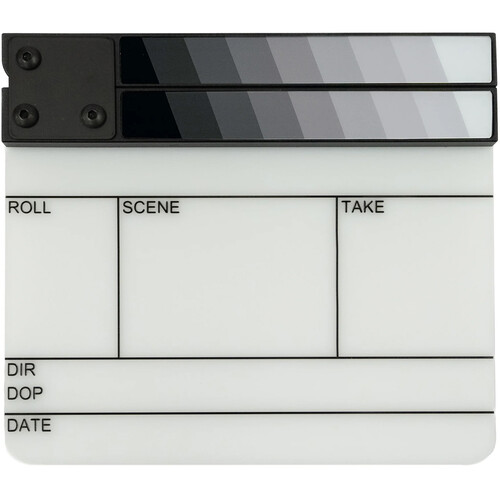 Filmsticks Gripsticks Grayscale Clapperboard Kit (Small USA Version)