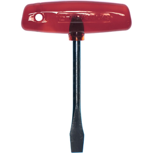 Filmsticks T-Handle Slotted Screwdriver (Red Extended Shaft)