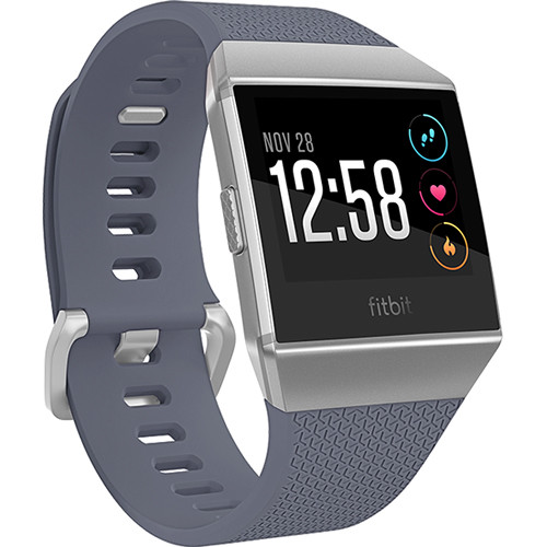 fitbit ionic smart fitness watch slate blue